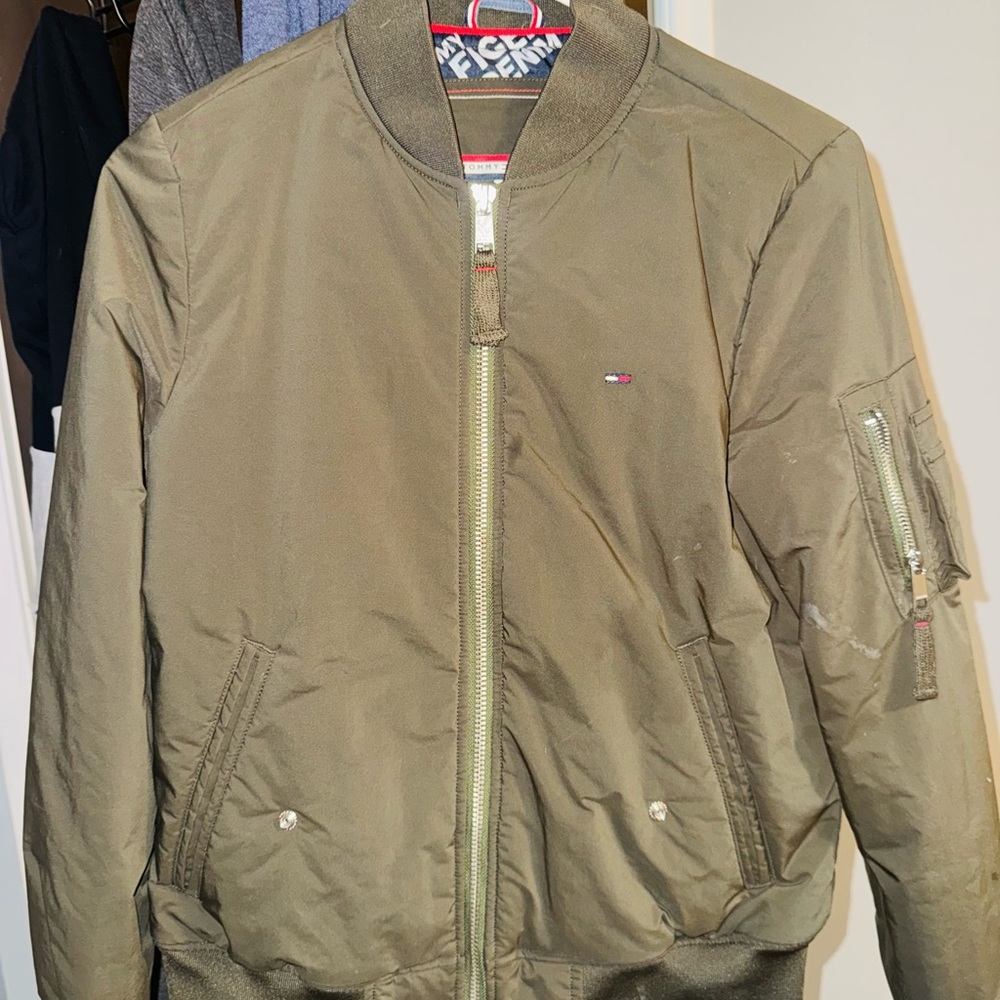 Tommy Hilfiger Olive Bomber Jacket